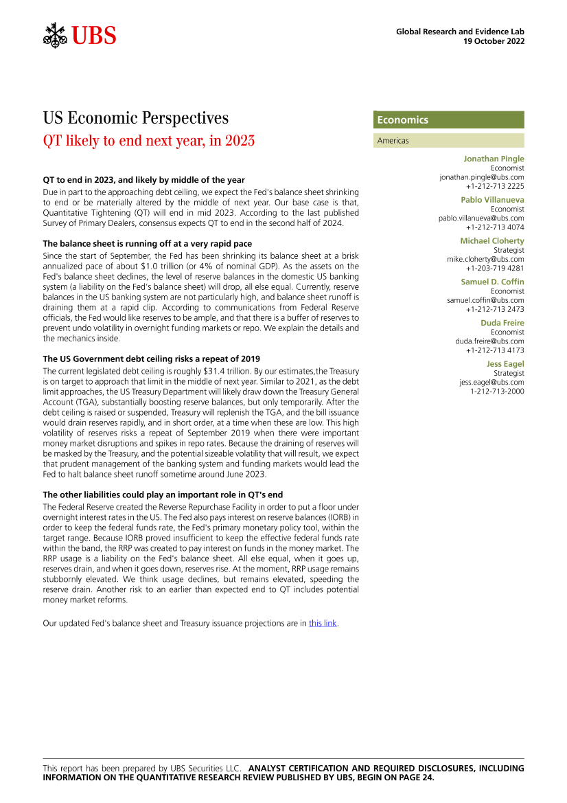 UBS Economics-US Economic Perspectives _QT likely to end next year, in 202...-98804876UBS Economics-US Economic Perspectives _QT likely to end next year, in 202...-98804876_1.png